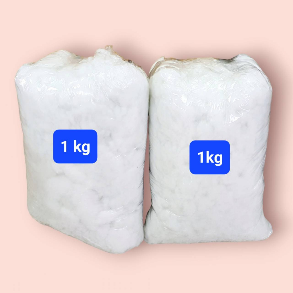 ใยไมโครเจล ใยโพลีฯ ใยสังเคราะห์เกรด AA และ เกรด A ใยยัดตุ๊กตา/หมอน บรรจุ ขนาด 500-1,000กรัม