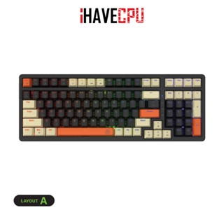 iHAVECPU KEYBOARD (คีย์บอร์ด) EGA TYPE CMK1 (RED SWITCH) A