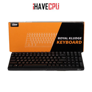 iHAVECPU KEYBOARD (คีย์บอร์ด) ROYAL KLUDGE RK100 TRI-MODES (RK BROWN SWITCH TACTILE) BLACK