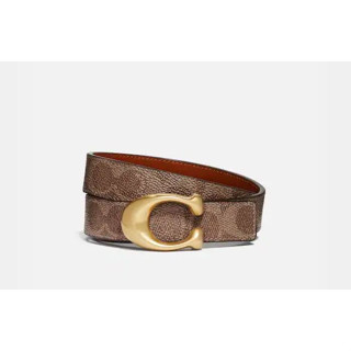 แท้!! 100% เข็มขัด Coach reversible belt งานช้อบ ลาย C signature ใหม่