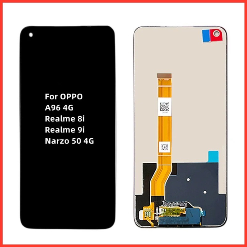 จอ Oppo A96(4G),Realme 8i,Realme 9i(4G),Narzo 50(4G) |ชุดหน้าจอพร้อมทัชสกรีน  LCD Screen Display Touch Panel.
