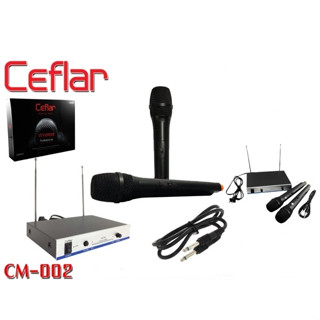 CEFLAR Micro Phone CM-002 ไมค์ไร้สาย/ไมค์ลอยคู่ Wireless CM-002 Micro phone