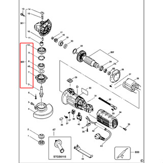 อะไหล่แท้ Stanley STGS6100 อะไหล่ทั้งเซ็ท ชุดแกนเกลียวและเกียร์ #300 4140350001