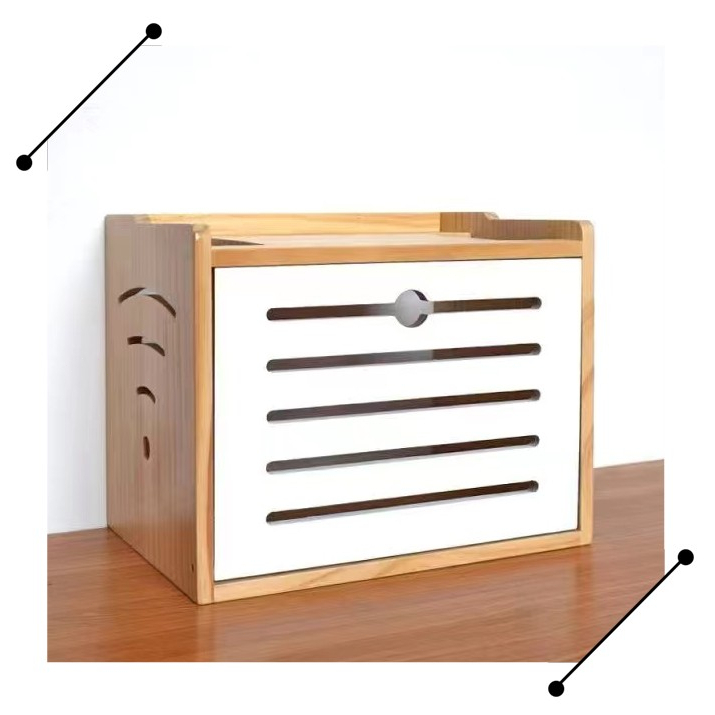 กล่องจัดเก็บอุปกรณ์Router wifi รับสัญญาณ กล่องเก็บของขนาดเ กล่องใส่TV