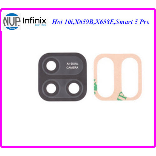 กระจกเลนส์กล้อง infinix Hot 10i,X659B,X658E, Smart 5 Pro,PR652B,PR652C