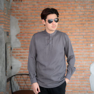 เสื้อกุรงชายแขนยาว สไตล์เสื้อปากีอาหรับทรงสวย เนื้อผ้าฝ้ายฟอกยีนส์  ใส่ได้ในทุกโอกาส KR39 EP1