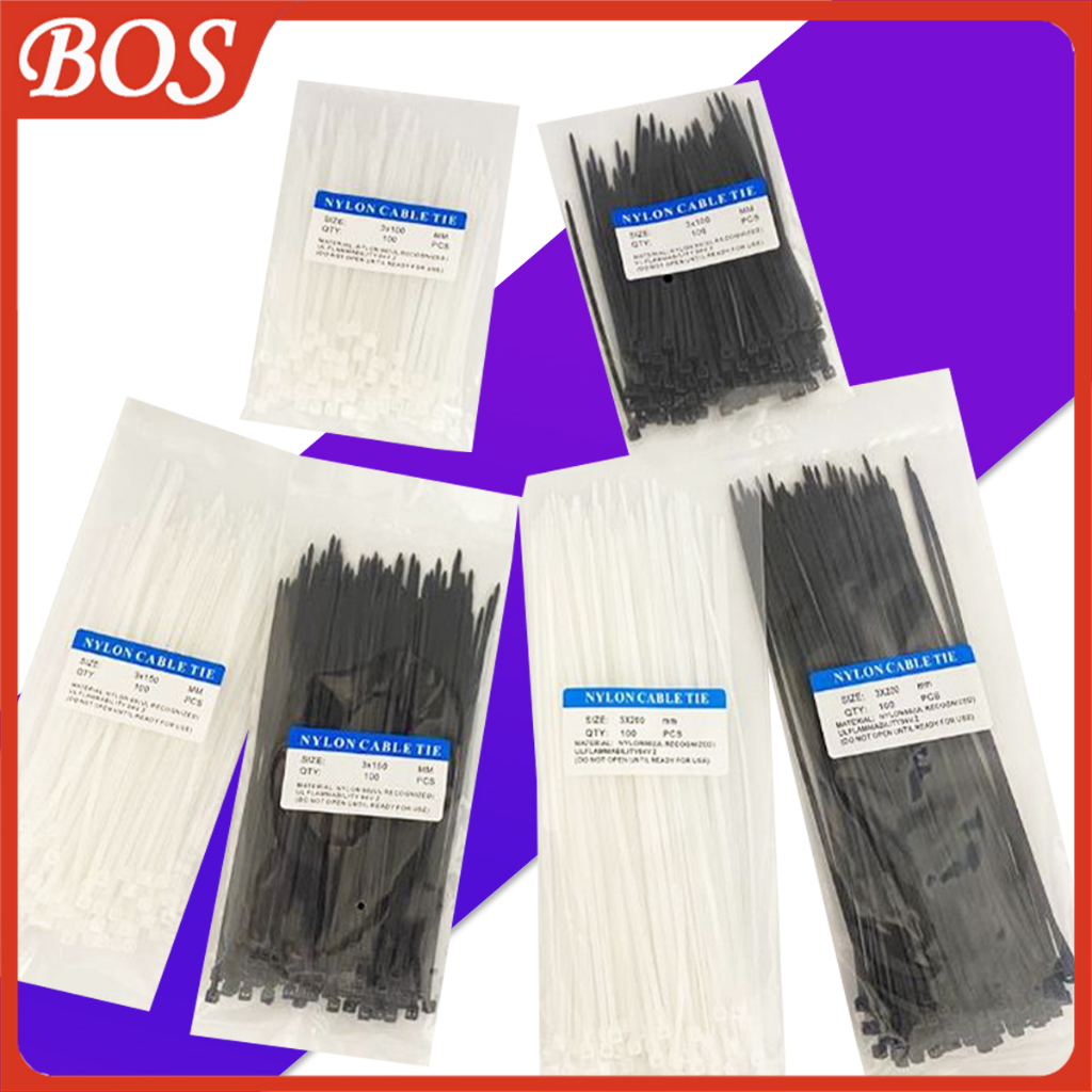 สายเคเบิ้ลไทร์ ขนาด4/6/8/12/14 นิ้ว หนวดกุ้ง cable tie เชือกไนล่อน ขายส่ง สินค้าพร้อมส่ง