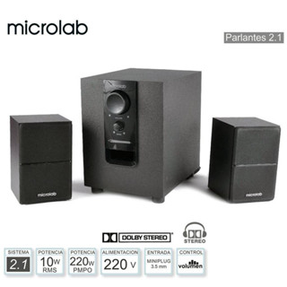 Microlab รุ่น M106BT มีบลูทูธในตัว (Bluetooth) ลำโพง 2.1Ch. ลำโพงขนาดเล็ก รับประกันศูนย์ 1 ปี เสืยงดี ล้าน %