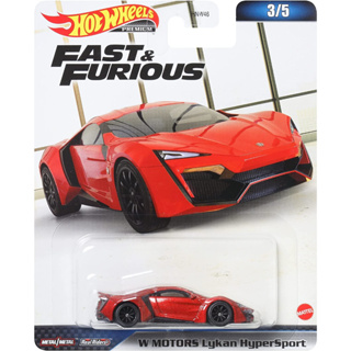 [พร้อมส่ง] รถเหล็ก HOTWHEELS Premium Fast and Furious W Motors Lykan Hyper Sports (HWP2023_#HNW49)