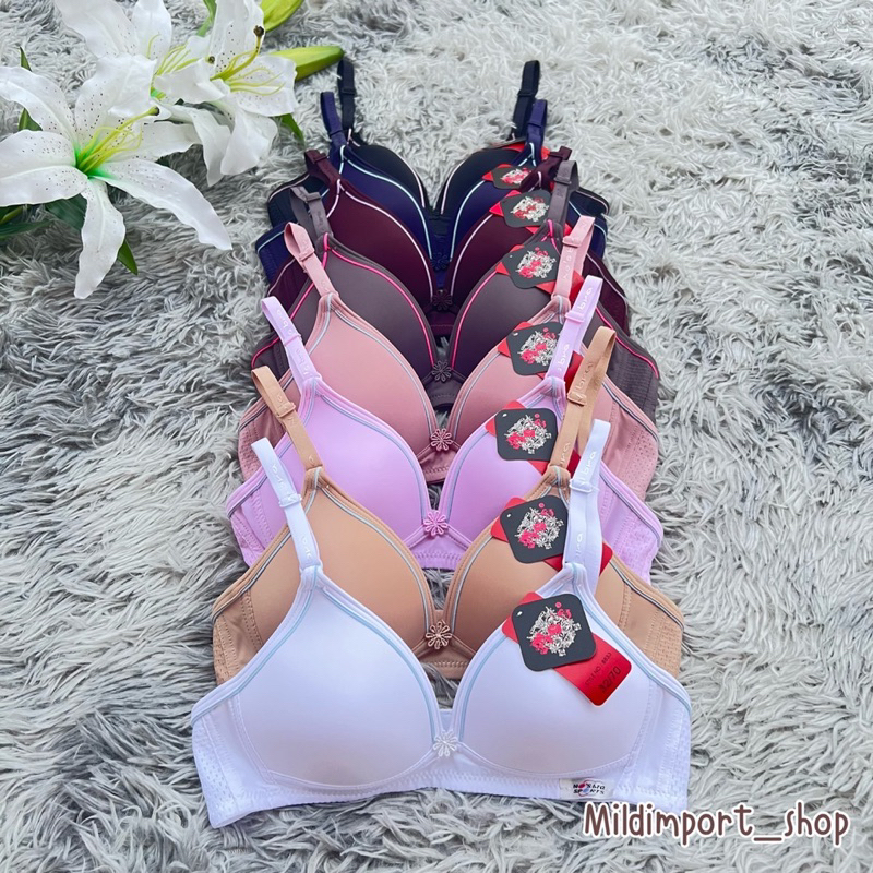 NO’bra 2ตะขอ ไร้โครง คัพA No.8833 เลือกสีได้ ถูกสุดในช้อปปี้ รีวิวแน่น