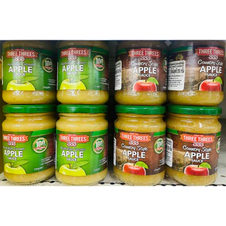 APPLE SAUCE THREE THREES 250 g. / Country Style ซอสแอปเปิ้ลชนิด บดละเอียด ขยาด 250 กรัม