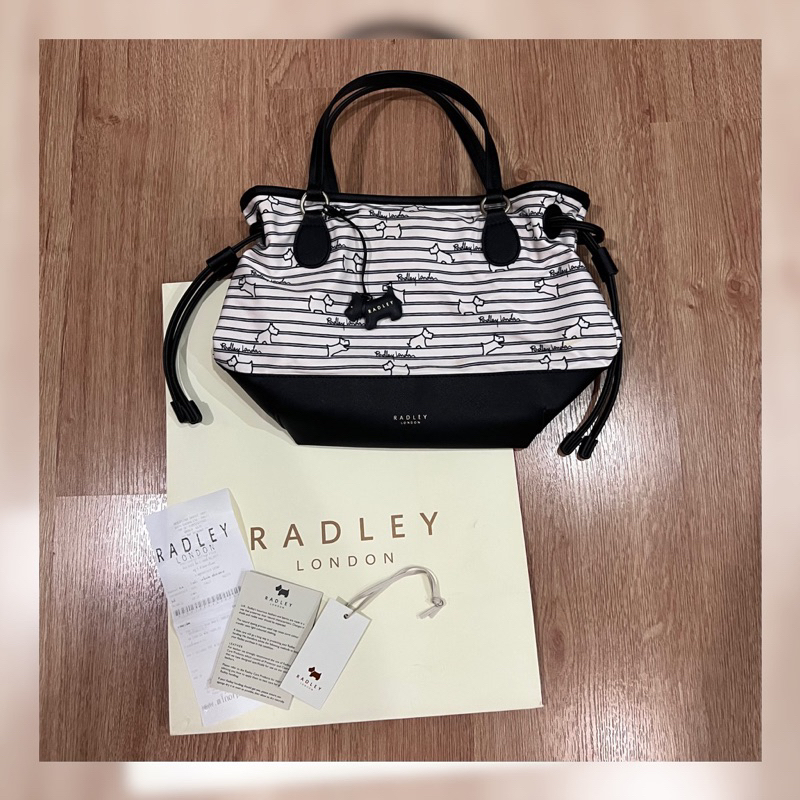 🌈 กระเป๋า Radley London💯❤️ Stripe Grab 🌈