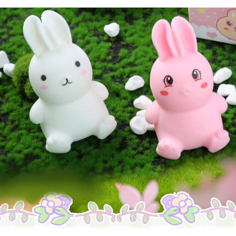 ของเล่นกระต่ายนุ่มนิ่ม กระต่ายบีบ กระต่ายน่ารัก ตุ๊กตาบีบเพลิน ทุเรียนนิ่ม ของเล่นเด็ก ฝึกกล้ามเนื้อ คลายเครียด สกุชชี่