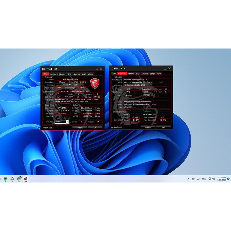 Ryzen R9 3900x + x570