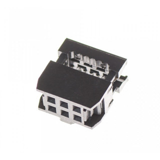 (10ชิ้น)FC-6P 2x3 pin IDC Socket Female (Pitch 2.54mm)