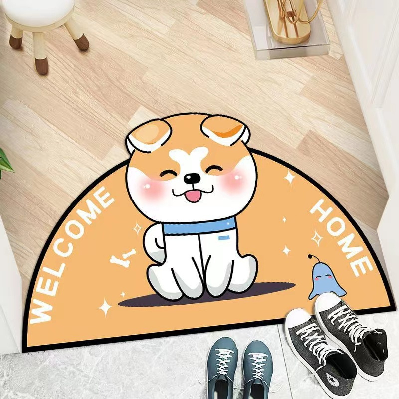 พรมเช็ดเท้า มีกันลื่น ลายการ์ตูนน่ารัก ในห้องครัวและห้องน้ำ นุ่มสบาย ขนาด 40*60cm - รูปที่ 3