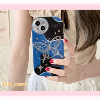 🎁ส่งของขวัญ🎁เคสไอโฟน สำหรับ 11 13 for iPhone Case 14 12 Pro Max เรียบง่าย ระดับสูง ผีเสื้อ กันกระแทก ปกป้อง เคสโทรศัพท์