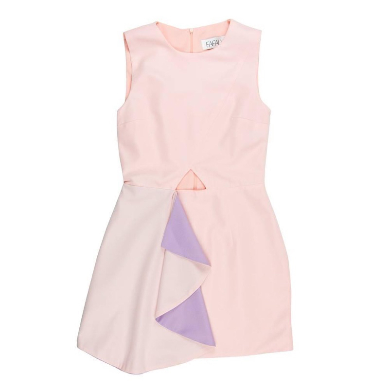Side Slash Ruffle Dress