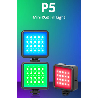 P5 /P5 RGB Mini LED Video LightPhone Camera Fill Lamp  Built-in Battery.