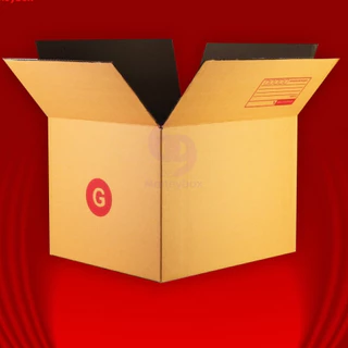 กล่องไปรษณีย์ เบอร์ G กล่องน้ำตาลฝาชนหนา ขนาด 31x36x26 cm