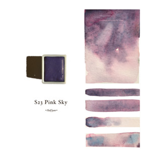 HANDMADE WATERCOLOR | S23 Pink Sky | สีน้ำแบบก้อน อุปกรณ์ศิลปะ