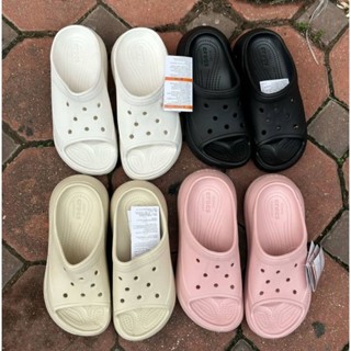 Crocs Lite Ride Clog รองเท้าแตะ แบบลำลอง มาใหม่สุดฮิต ใส่สบายมีน้ำหนักเบารุ่นใหม่ล่าสุดมีพื้สูง