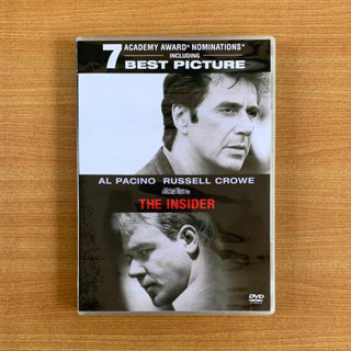 DVD : The Insider (1999) อินไซด์เดอร์ คดีโลกตะลึง [มือ 2 ซับไทย] Al Pacino / Russell Crowe ดีวีดี หนัง แผ่นแท้