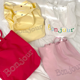 A27กระเป๋าสะพายข้างลาย Bonjour