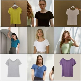 maison KEEPS Soft Basic Tee เสื้อยืดผู้หญิง สีพื้น