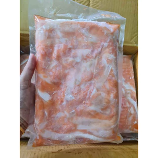 เศษเนื้อแซลมอน​ตัดแต่ง​1kg.(ติดหนังขาวช่วงท้อง​ ไม่ก้าง) 🔥ค่าส่งเหมา✅คละได้ทั้งร้าน❗️โฟมฟรี💦ทุกจังหวัด 🚚💨