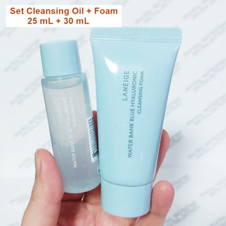 LANEIGE Water Bank Blue Hyaluronic Cleansing Oil 25ml+ Foam 30ml