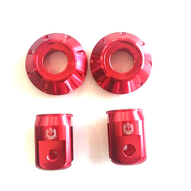 ชุดแหวนรอง+หูโช้คหลัง ADV-150 สีแดง