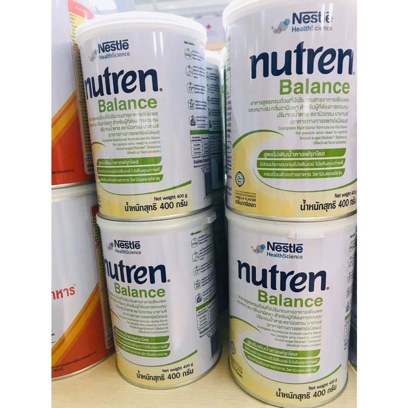 Nutren balance 400g นิวเทรน บาลานซ์ อาหารทางการแพทย์ สำหรับผู้ที่ต้องการควบคุมน้ำตาล