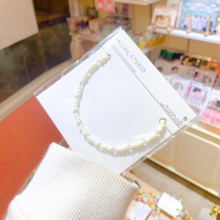 Beaded necklace สร้อยคอ white pearl-Bead สวย หวาน แมทช์ง่าย [wallah_studio]