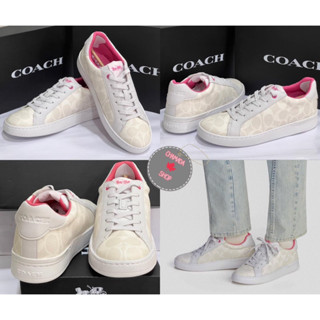 Coach Clip Low Top Sneaker In Signature Canvas Style No. CH098 แท้💯