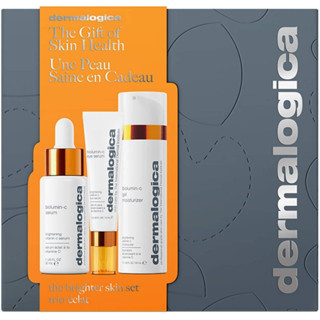 Dermalogica the brighter skin set เซ็ตผลิตภัณฑ์ไซส์จริง 3 ชิ้น สำหรับผู้ที่มีความกังวลเรื่องริ้วรอย ความหย่อนคล้อย