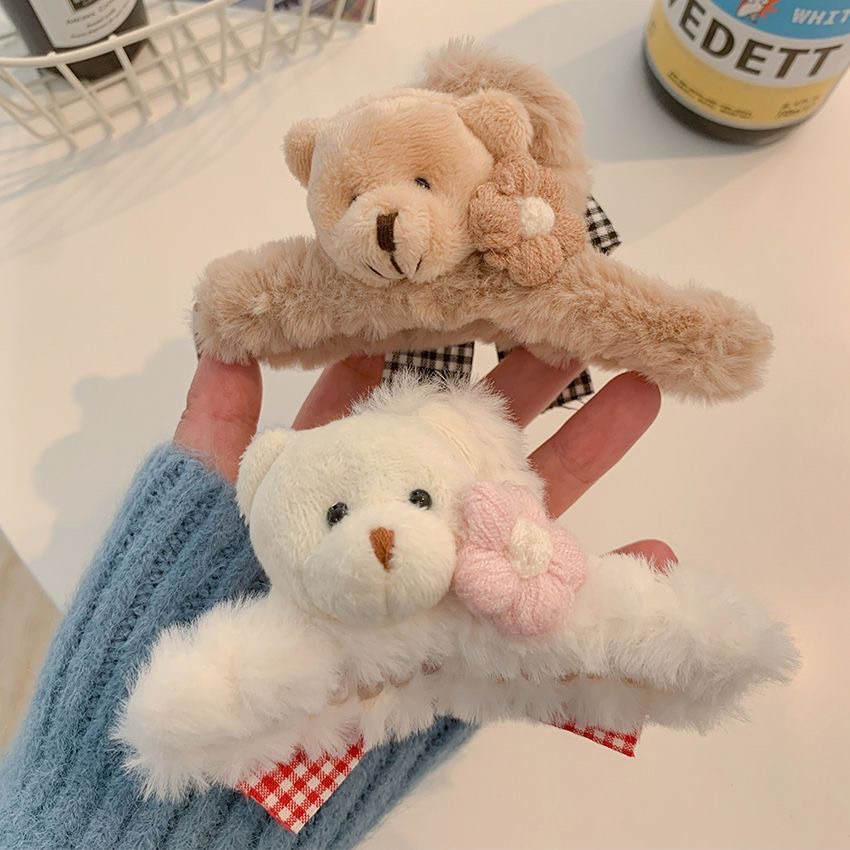 Wen.T.🌸สินค้าพร้อมส่ง🌸กิ๊บติดผม รูปตุ๊กตากระต่ายจําลอง สไตล์เกาหลี แฟชั่นสําหรับผู้หญิง หูกระต่าย12cmสีแคนดี้หมีน่ารัก