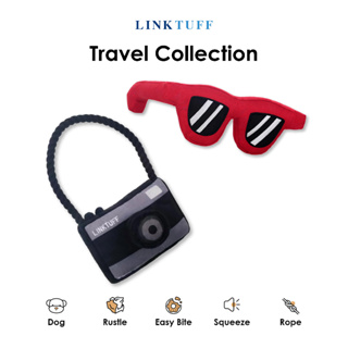 Travel Collection🌸🍄ตุ๊กตาของเล่นสุนัข ใส่เป็นพร๊อบได้ ของเล่นหมา ของเล่นแมว Linktuff