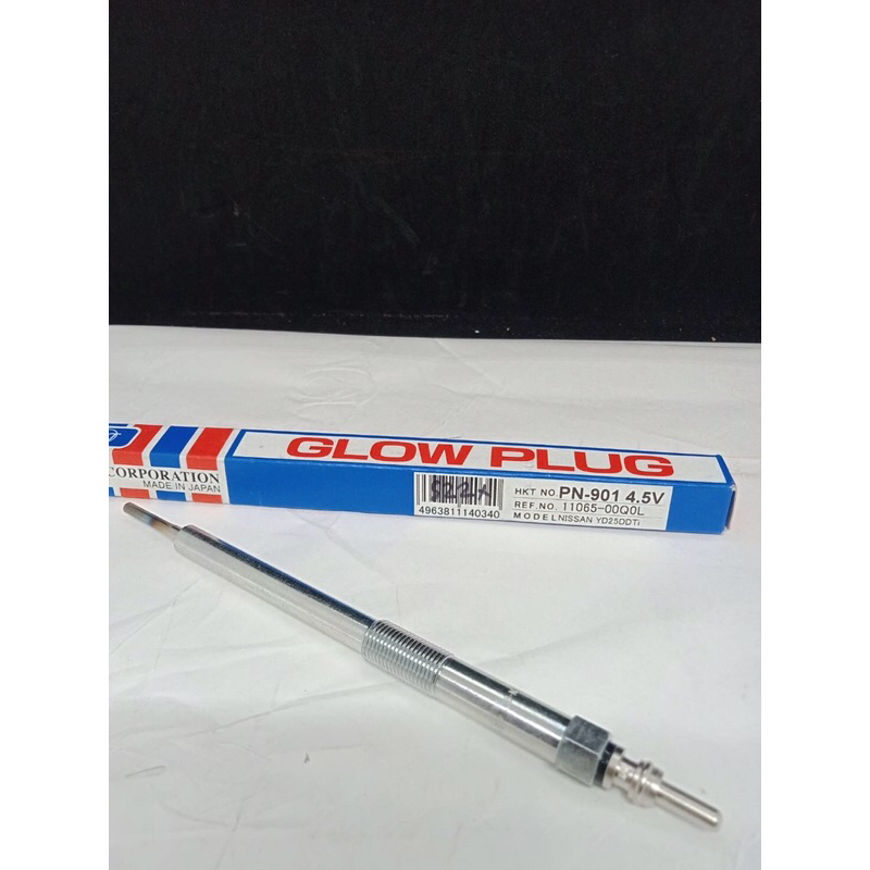 หัวเผา นิสสัน นาวาร่า NISSAN .NAVARA YD25DDTI. JKT PN 901  4.5V  เกลียว  10  มิล  ปลายแกน บน ล่าง  3