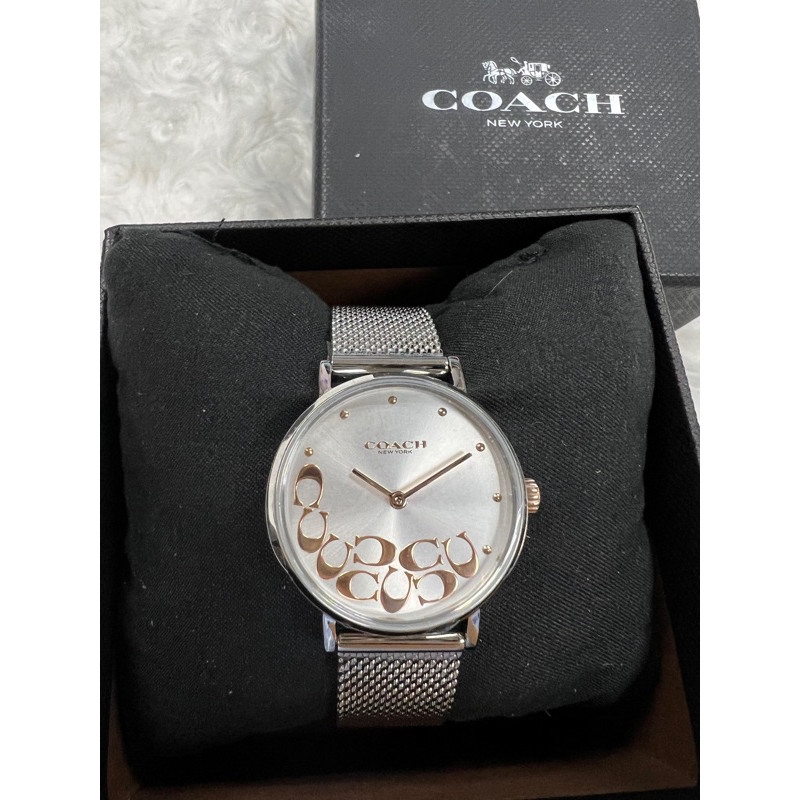 coach นาฬิกา สายถัก1.3cm