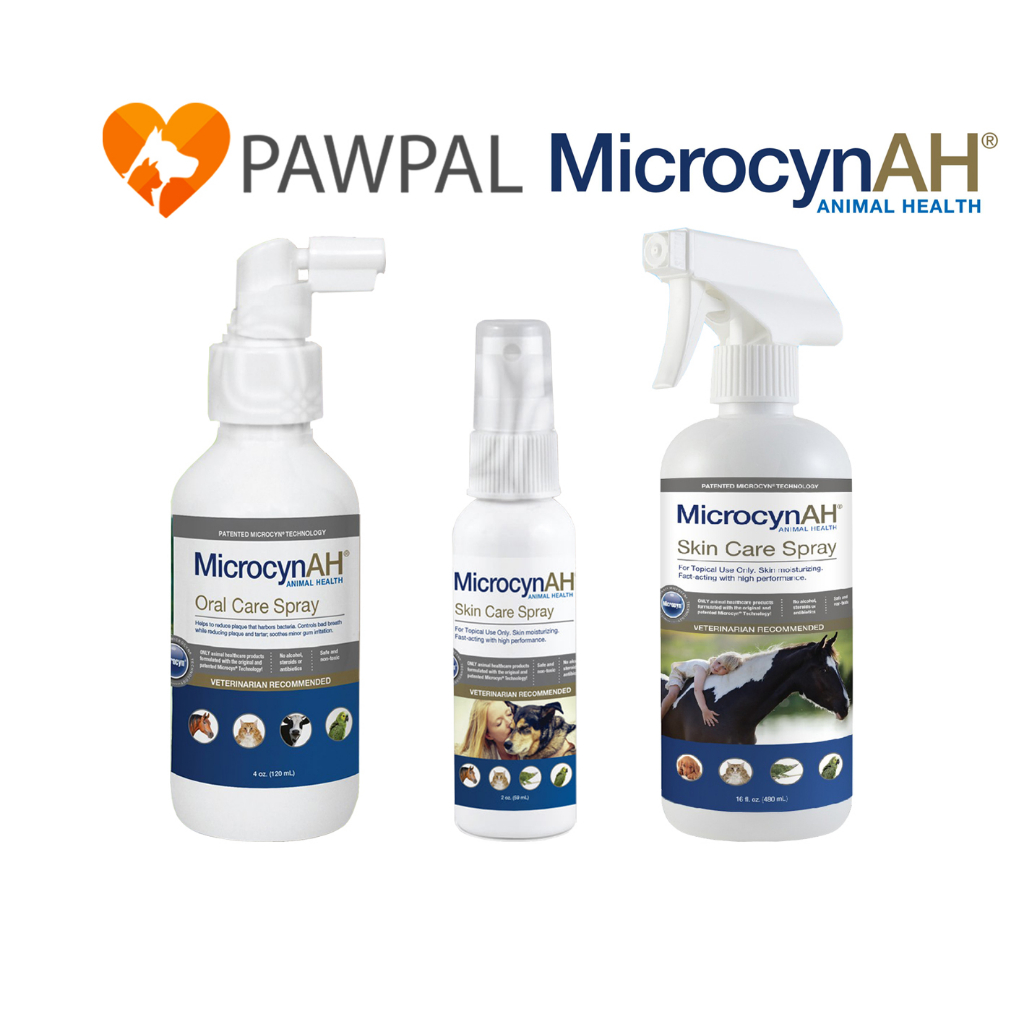 ซื้อ Microcyn​AH​ Wound & Skin care​ spray Oral care Hydrogel สเปรย์ฆ่าเชื้อ พ่นแผล พ่นปาก สุนัข แมว exotic dog cat