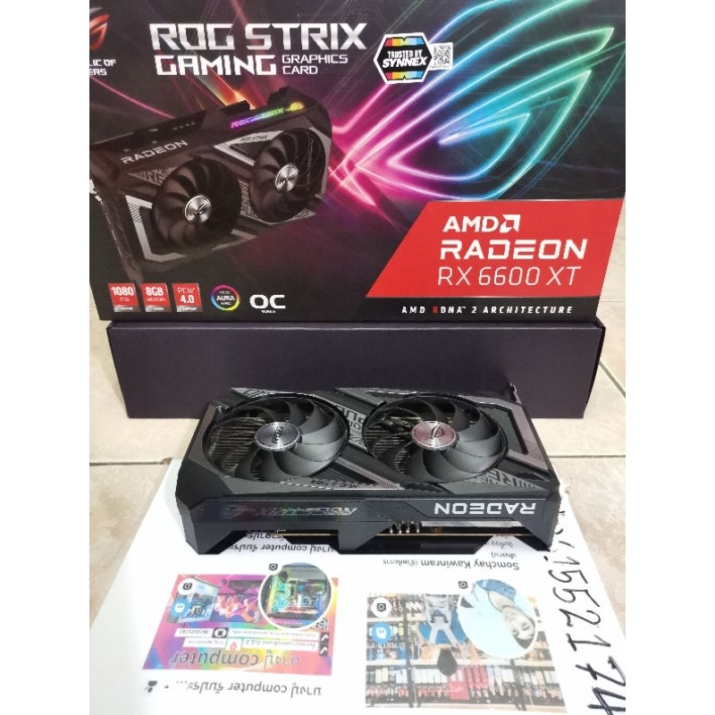 ASUS ROG STRIX RX6600XT 8G GAMING มือ2