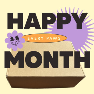 กล่องสุ่มสำหรับหมาแมว happy every paws month