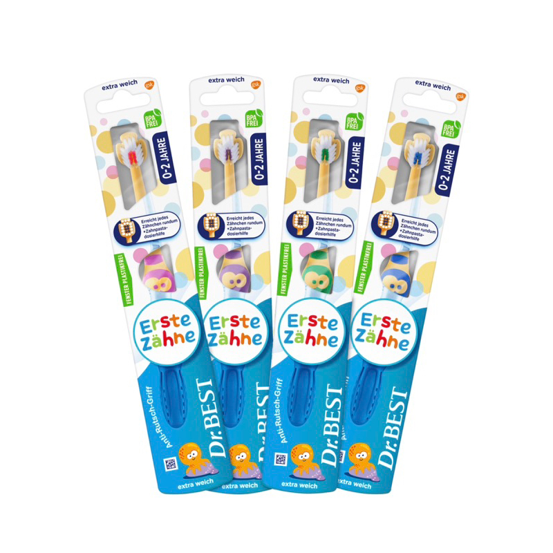 Dr.Best แปรงสีฟันเด็ก อายุ 0-2 ขวบ 👧🏻👦🏻