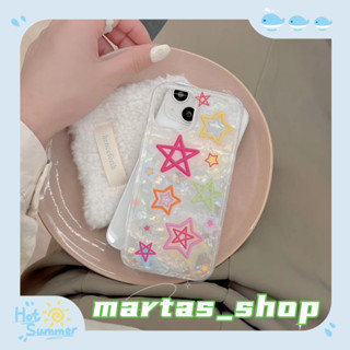 ❤️ส่งของขวัญ❤️ เคสไอโฟน 11 12 13 14 Pro Max ดาว กราฟฟิตี การ์ตูน ความนิยม ฤดูร้อน สไตล์คู่รัก Case for iPhone สาวน่ารักห