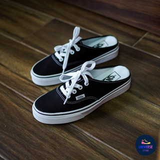 [ของแท้ ส่งฟรี จากไทย] VANS AUTHENTIC MULE BLACK