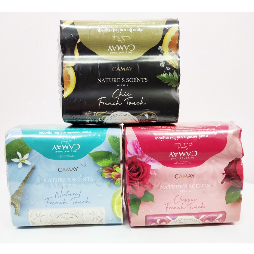 Camay Soap Bar สบู่หอมคาเมย์ นำเข้าจากประเทศอินโดนีเซีย Camay Soap Bar ปริมาณสุทธิ 125 กรัม