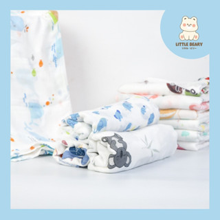 Little Beary ผ้าอ้อมทารก จากใยไผ่ 100% (Bamboo Muslin 100%) 30x30 นิ้ว