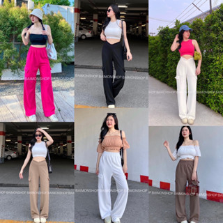 crop..shop มี4เเบบปังๆ กระแสที่ฮิตที่สุดเวลานี้ กางเกงวอร์มขายาวทรงสวย เนื้อผ้ายืดหยุ่น ใส่แล้วเก็บทรงเอวเล็กขายาว