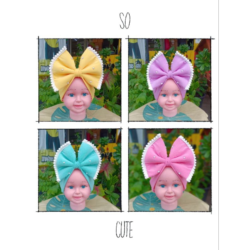 หมวกโบว์คุณหนูสีพาสเทล